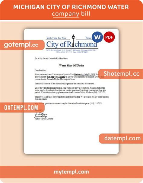 richmond city utility bill|City Of Richmond .